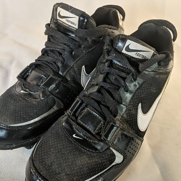 Nike Land Shark Legacy Football Cleats Mens US 8 Black White 396231-011 - Picture 11 of 12